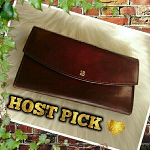 Bosca Old Leather Wallet + Checkbook holder